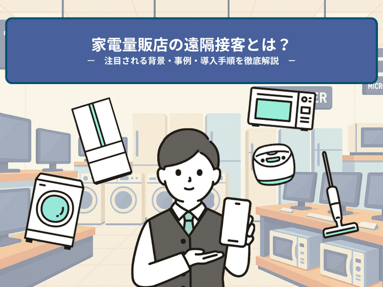 家電量販店の遠隔接客とは？注目される背景・事例・導入手順を徹底解説
