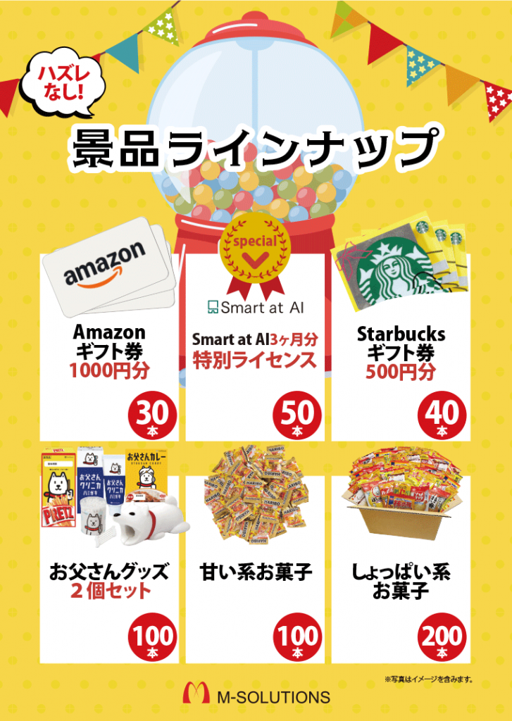 巨大ガチャ景品ラインナップ