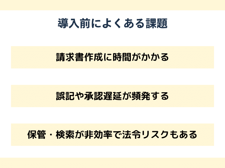 導入前によくある課題